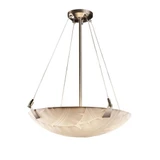 Porcelina Tapered Clips 3 Light Banl Large Pendant by Justice Design - PNA-9641-35-BANL