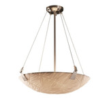 Porcelina Tapered Clips 3 Light Bmbo Large Pendant by Justice Design - PNA-9641-35-BMBO