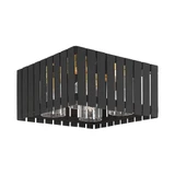 Greenwich 4 Light 13 Inch Wide Outdoor Flush Mount by Livex - 20754
