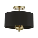 Huntington 3 Light 12 Inch Wide Semi Flush Mount by Livex - 40111