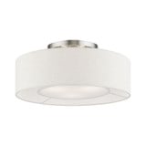 Ellsworth 3 Light 17 Inch Wide Semi Flush Mount by Livex - 40143
