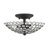 Cassandra 2 Light 11 Inch Wide Semi Flush Mount by Livex - 40441
