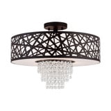 Allendale 4 Light 18 Inch Wide Semi Flush Mount by Livex - 40664L