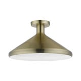 Geneva One Light 15.25 Inch Wide Semi Flush Mount by Livex - 40950