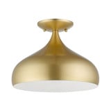 Amador 1 Light 11.75 Inch Wide Semi Flush Mount by Livex - 41050