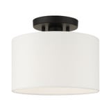 Clark 1 Light 7 Inch Wide Semi Flush Mount by Livex - 41095