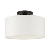 Meridian 1 Light 13 Inch Wide Semi Flush Mount by Livex - 41097
