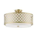 Arabesque 3 Light 18.13 Inch Wide Semi Flush Mount by Livex - 41109
