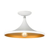 Waldorf 1 Light 14 Inch Wide Semi Flush Mount by Livex - 41189