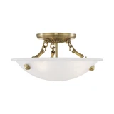 Oasis 3 Light 12 Inch Wide Flush Mount by Livex - 4272