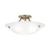 Oasis 3 Light 16 Inch Wide Flush Mount by Livex - 4273