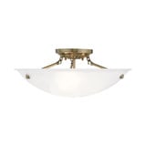 Oasis 3 Light 20 Inch Wide Flush Mount by Livex - 4274