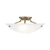 Oasis 3 Light 20 Inch Wide Flush Mount by Livex - 4274