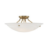 Oasis 4 Light 24 Inch Wide Flush Mount by Livex - 4275