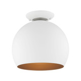 Piedmont 1 Light 10 Inch Wide Semi Flush Mount by Livex - 43390-1