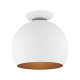 Piedmont 1 Light 10 Inch Wide Semi Flush Mount by Livex - 43390-1