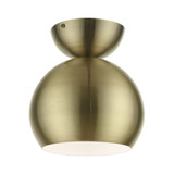 Stockton 1 Light 8 Inch Wide Semi Flush Mount by Livex - 45487