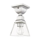 Mission 1 Light 5 Inch Wide Flush Mount by Livex - 45562