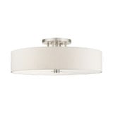 Meridian Six Light 30 Inch Wide Semi Flush Mount by Livex - 45848