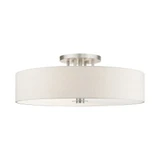 Meridian Six Light 30 Inch Wide Semi Flush Mount by Livex - 45848