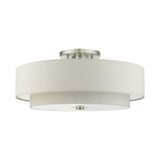 Meridian 6 Light 30 Inch Wide Semi Flush Mount by Livex - 45849