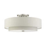 Meridian 6 Light 30 Inch Wide Semi Flush Mount by Livex - 45849