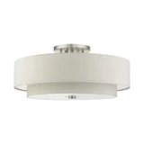 Meridian 6 Light 30 Inch Wide Semi Flush Mount by Livex - 45849