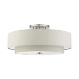 Meridian 6 Light 30 Inch Wide Semi Flush Mount by Livex - 45849