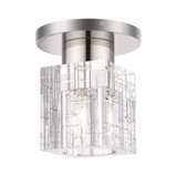 Rotterdam 1 Light 7 Inch Wide Semi Flush Mount by Livex - 46180