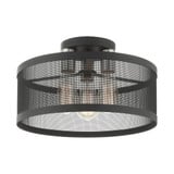 Industro 3 Light 15 Inch Wide Semi Flush Mount by Livex - 46218