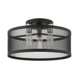Industro 3 Light 18 Inch Wide Semi Flush Mount by Livex - 46219