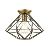 Paxten 1 Light 13.5 Inch Wide Flush Mount by Livex - 46248