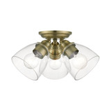 Montgomery 3 Light 14.25 Inch Wide Flush Mount by Livex - 46339