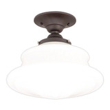 Petersburg 1 Light 12.63 Inch Wide Semi Flush Mount by Hudson Valley - 3412F