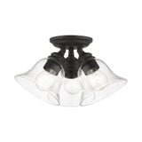 Moreland 3 Light 14.5 Inch Wide Semi Flush Mount by Livex - 46489
