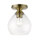 Catania 1 Light 7 Inch Wide Semi Flush Mount by Livex - 46500