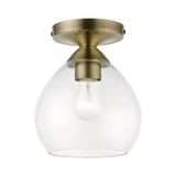 Catania 1 Light 7 Inch Wide Semi Flush Mount by Livex - 46500
