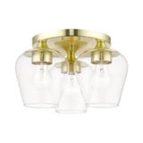 Willow 3 Light 13 Inch Wide Flush Mount by Livex - 46723