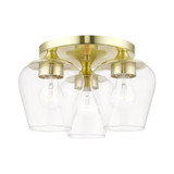 Willow 3 Light 13 Inch Wide Flush Mount by Livex - 46723