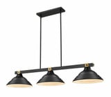 Bronte 3 Light Billiard 8.75 Inch Tall and 16 Inch Wide By Z-Lite - 1955-3MB-16