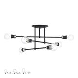 Delacroix 6 Light 28 Inch Wide Semi Flush Mount by Livex - 47178