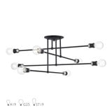 Delacroix 8 Light 35 Inch Wide Semi Flush Mount by Livex - 47179