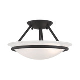Newburgh 2 Light 12 Inch Wide Semi Flush Mount by Livex - 4823