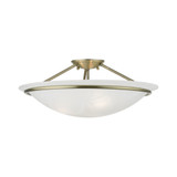 Newburgh 3 Light 20 Inch Wide Semi Flush Mount by Livex - 4825