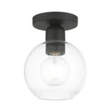 Downtown 1 Light 6.5 Inch Wide Semi Flush Mount by Livex - 48977