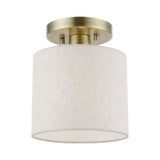 Blossom 1 Light 7 Inch Wide Semi Flush Mount by Livex - 49807