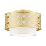 Calinda 1 Light 12 Inch Wide Semi Flush Mount by Livex - 49862
