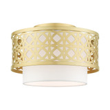 Calinda 1 Light 12 Inch Wide Semi Flush Mount by Livex - 49862