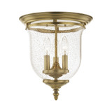 Legacy 3 Light 11.5 Inch Wide Traditional Flush Mount by Livex - 5024