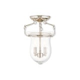 Canterbury 2 Light 10 Inch Wide Semi Flush Mount by Livex - 50293